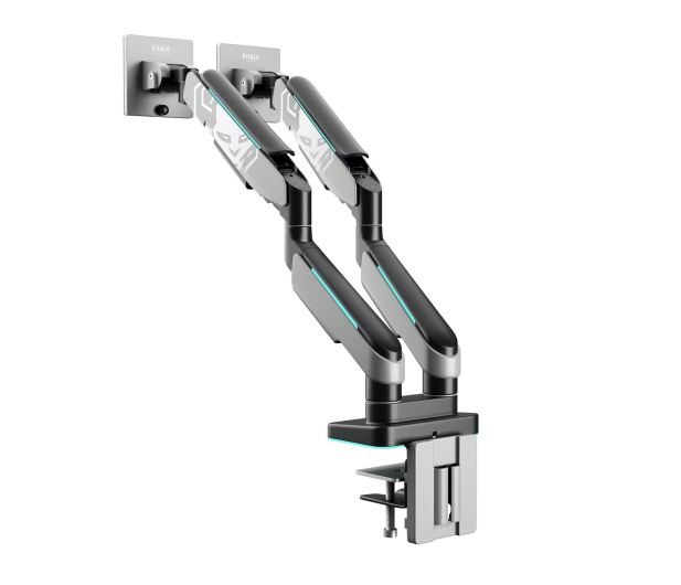 Diablo Chairs X-ARM Dual RGB szaro-czarny 1874 - 1364739 - zdjęcie 3